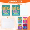 Motiskyy 4 Pack Jumbo 20th Work Anniversary Cards with Envelopes,