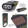 Solar Hand Crank Flashlight Emergency LED Portable Torch for Climbing