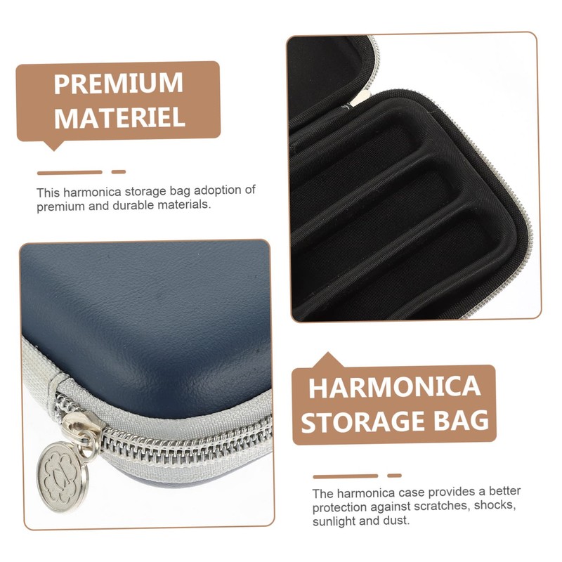 ibasenice Harmonica Bag Eva Harmonica Case Harmonica Storage Custom Harmonica