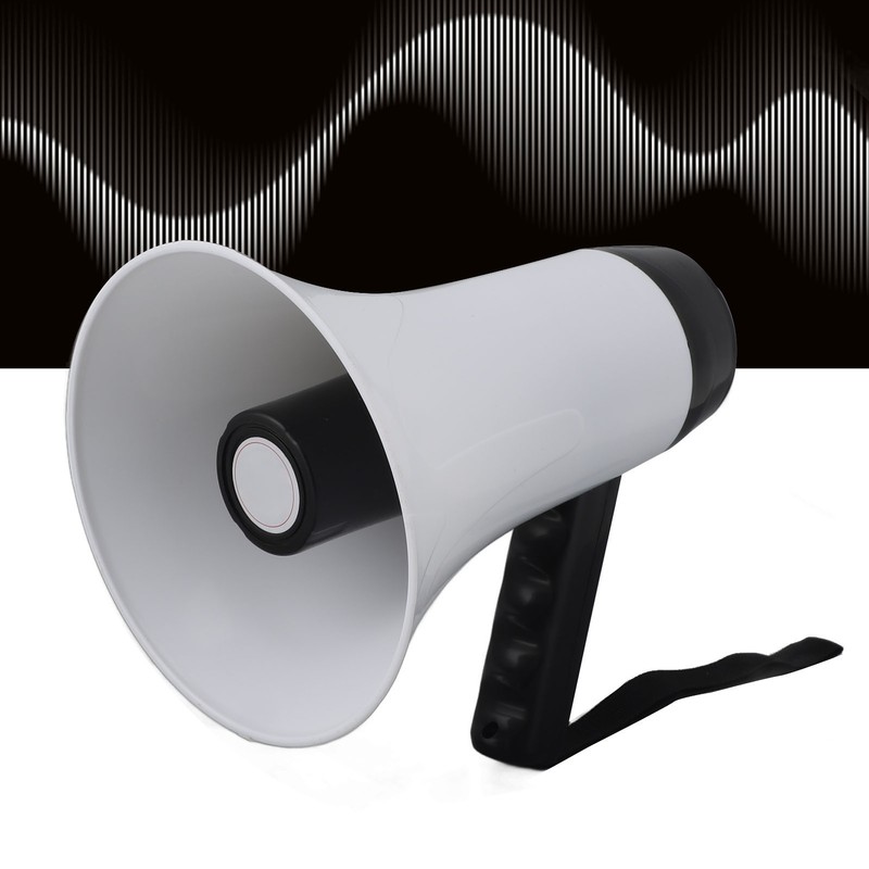 Portable Megaphone Bullhorn 30W Power Megaphone Speaker 300S Recording 500M