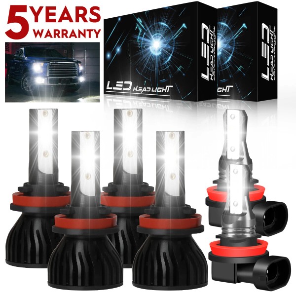 SHENKENUO For 2016-2018 Nissan Maxima LED Headlight Hi/Lo+Fog light Combo