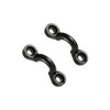 UPEYXDQR 10Pcs Kayak Pad Eye Kit, Nylon Bungee Deck Loops