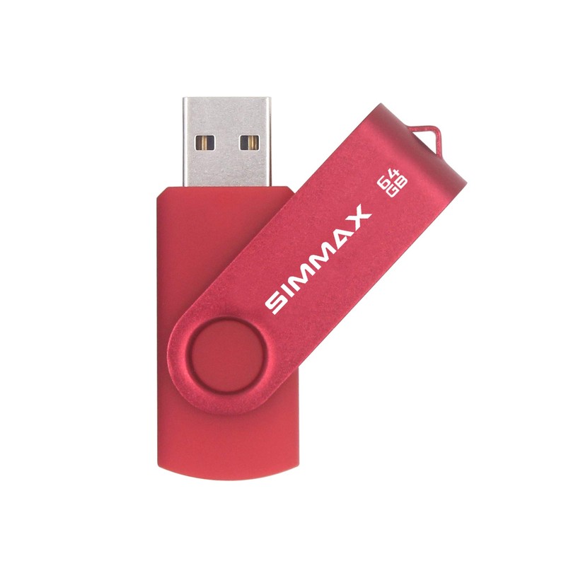 SIMMAX USB Flash Drives 2 Pack 32GB Memory Stick Swivel