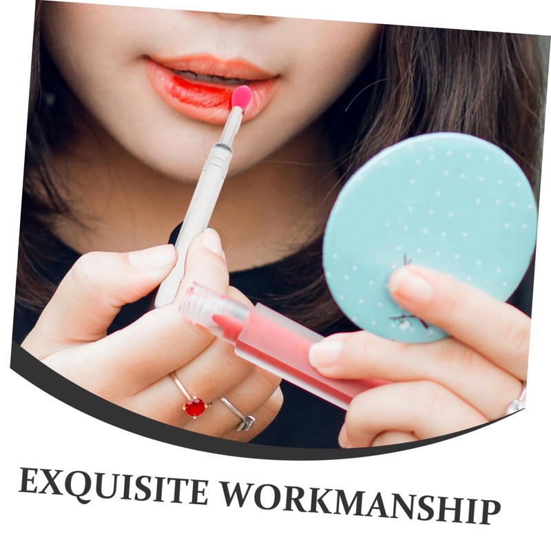 MERRYHAPY Reusable Eyeshadow Lip Brush Set Precision Lipstick Applicator for