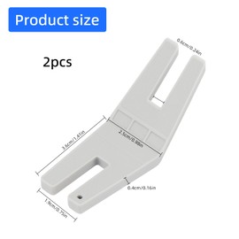 2 PCS Hump Jumper Sewing Tool, Hemming Tool for Seam Aid & Rolled Hemmer Foot, Button Sewing Accessories for Sewing Machines, Perfect for Hemming, Quilting, and Crafting Projects