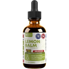 Rejuvica Health Active Lemon Balm Supplement - 4 fl oz Value Size Liquid Extract - Support Calm