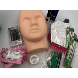 Unbranded #1 Eyelash Extension Supplies Practice Mannequin Professional Training Lash Kit
