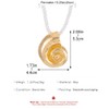 ALRNBY Gold Shell Necklace for Women Dainty Shell Pendant Necklace