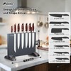 Fomidao Magnetic Knife Holder Block,Black Magnetic Knife Stand for Kitchen