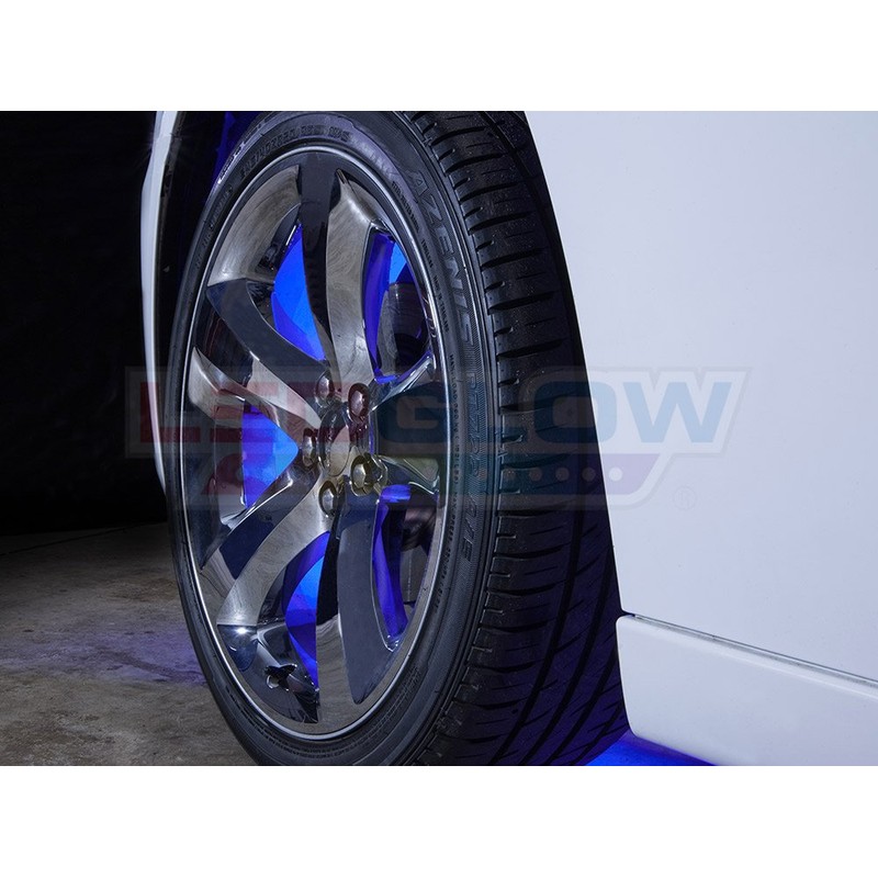 LEDGlow 4pc Blue LED Wheel Well Fender Accent Neon Lighting