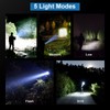 Rechargeable Flashlights 90000 High Lumens - 2 Pack, Super Bright
