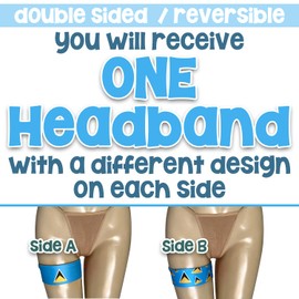 Nigeria Flag Headband for Carnival, Fitness | Mens Womens Double-Sided Tieback Bandana Sweatband Thigh Leg Garter | One Headband