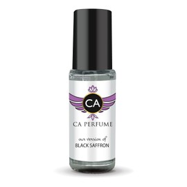 CA Perfume Impression of Black Saffron Unisex Perfume Oil Amber Spicy Scent Long Lasting Fragrance for Women and Men Travel Size Mini Perfume Sample TSA Ready Body Oil Roll-on 0.14 Fl Oz 4ml