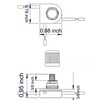 Zing Ear ZE-116C 3 Way 3 Wire Rotary Lamp Switch