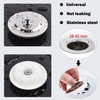 Bath Plug Closure, 42-44 mm Sink Plug, Stainless Steel Plug