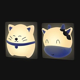 Annmore Annmore night light children's socket 2 pieces LED socket light twilight sensor breastfeeding sleep light decoration children's room baby initial equipment newborn