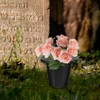 HANABASS Cemetery Grave Vase Inserts: 8pcs 16 Holes Cemetery Flowers