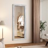 AAZZKANG Wall Mirror Full Length Rustic Wood Framed Floor Mirrors