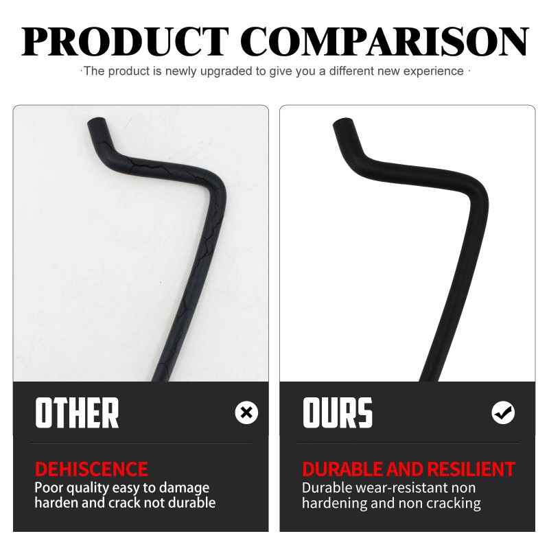 HDBUBALUS Black Tubo Scarico Oil Cooler Hose Line Fits For