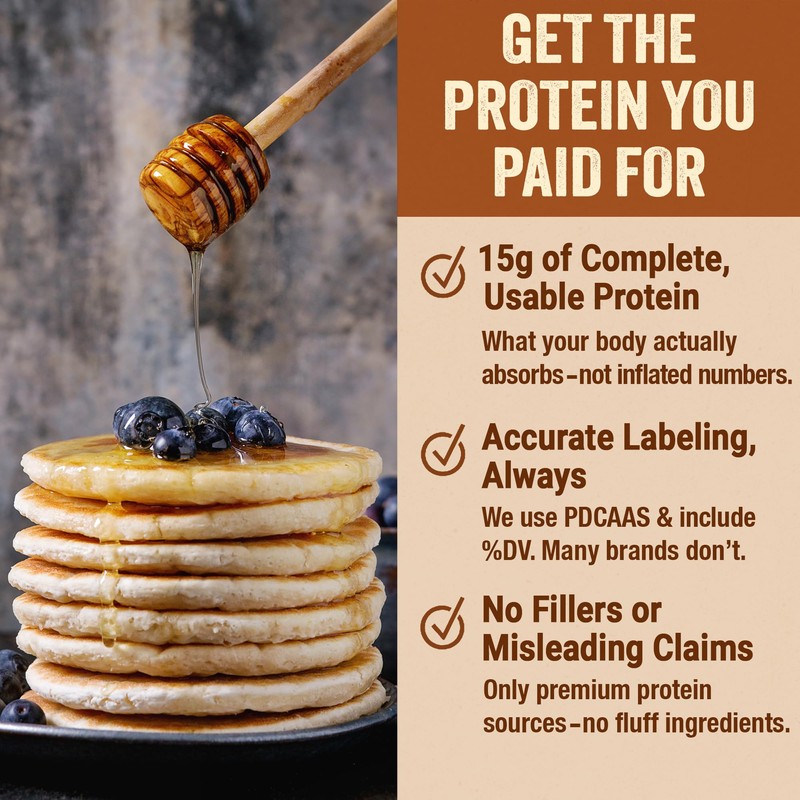 PEScience Protein Pancake Mix for Protein Waffles and Pancakes, Just