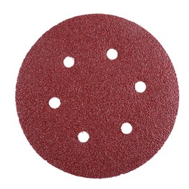 LotFancy 6-Inch 6-Hole 40 Grit Sanding Disc - Hook and Loop Orbit Sander Sandpaper, Pack of 90