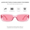 JASPIN Rectangle Sunglasses for Women Men Trendy Y2k Retro 90s