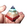 Jet International Chakra Bonded Engraved Pyramid Free Brochure Crystal Therapy