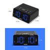 Homicial Digital Alarm Clock Radio with AM/FM Radio, Multi-Colors 1.4”