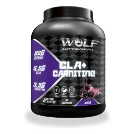 Suplemento En Polvo Wolf Cla + Carnitina Sabor Mora X 1kg