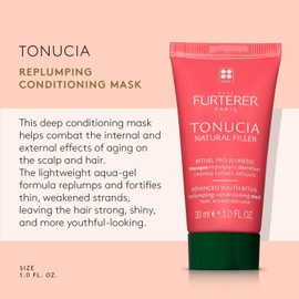 Rene Furterer TONUCIA Mascarilla acondicionadora redensificante, para cabello fino y debilitado debido al envejecimiento, redensifica, revitaliza, ritual pro-juventud, sin silicona, 1 fl. onz.