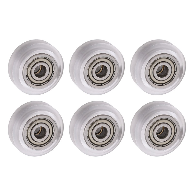 16Pcs 3D Printer Polycarbonate Pulley Transparent Rustproof Robust Bearing Pulley