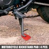 Motoforti Set of 4 Motorcycle Side Stand Plate Motorcycle Stand