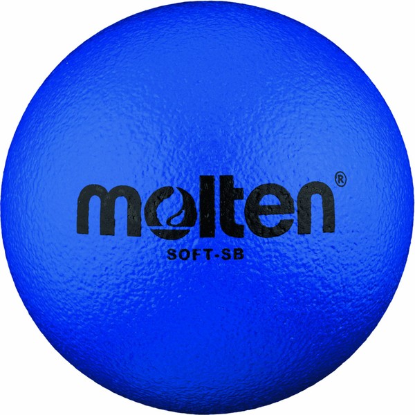 Molten Softball FuÃball Soft-SB, Blau, ÃË 180 mm Ball, 130 g, Durchmesser: 180mm