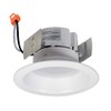 Nora NOX-432 4" Onyx, Round LED Baffle (White)