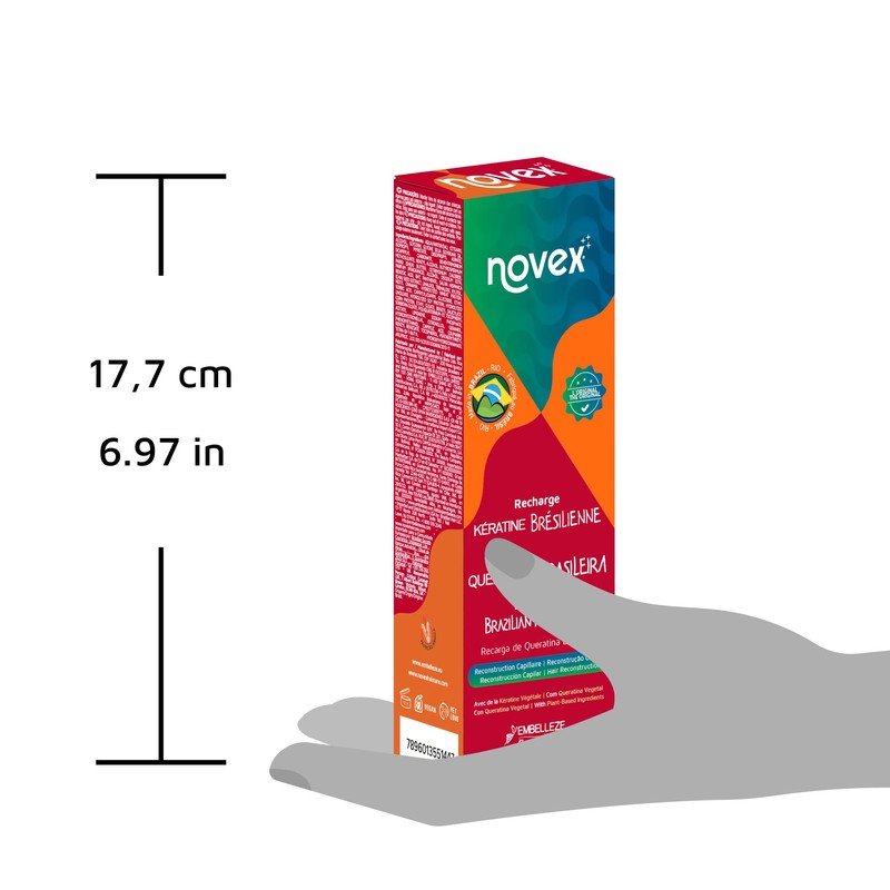NOVEX Keratin Recharge Leave In Conditioner, Reconstructive Keratin, Frizz Control