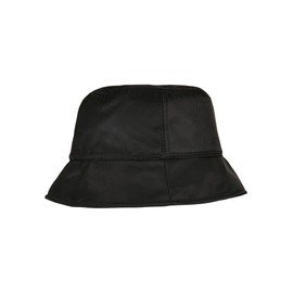Flexfit Unisex 5003NH Nylon Sherpa Bucket Hat, Black/Off-White, One Size, Black/off-white