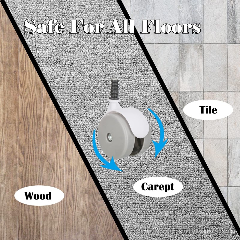 Baby Walker Wheels Replacement, Set of 4, Baby Walker Accessories,