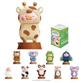 Lulu The Piggy Blind Box Figures - Animal Party Series Blind Boxes Mystery Box Cute Animal Figurines Collectible Toys Home Desk Decorations Holiday Birthday Gifts, Single Box
