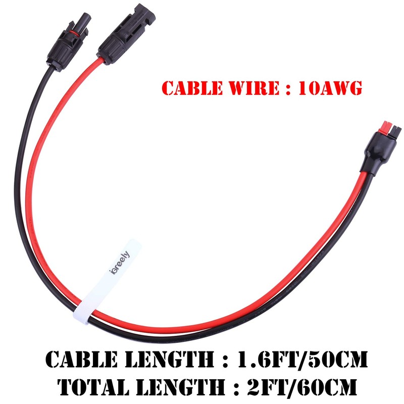 iGreely Connector Solar Panel Cable Kits for Goal Zero Yeti,