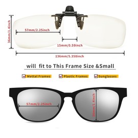 Riwissipa Reading Glasses Clip On Magnifiers for Eyeglasses and Flip Up Blue Light Blocking Clear Glasses for Women Men (transparent, 1.25, x)