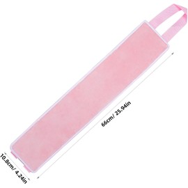 Aplicador de Bronceador para Espalda en Fibra Rosa Banda para Alcanzar Zonas Difíciles, Compatible Tipo de Piel Bronceado Uniforme