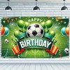 Soccer Theme Birthday Party Banner soccer birthday decorations Green Stadium