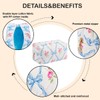 WHHJM Cute Floral Makeup Bag Small Cotton Quilted Cosmetic Bag,