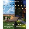 Solar Powered 150FT Outdoor String Lights 35+2 LED Bulbs Waterproof
