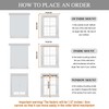 NICETOWN Bathroom Curtains for Privacy, Portable Self Adhesive Window Covering