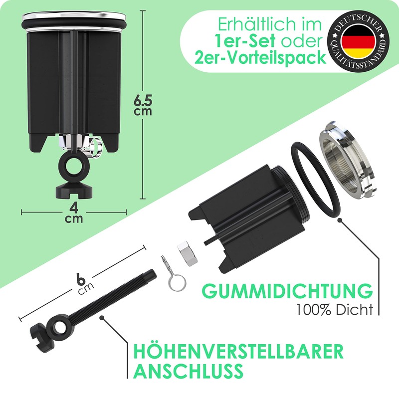 Kitchen Helpis® Universal Sink Plug 40mm Drain Plug Includes 1