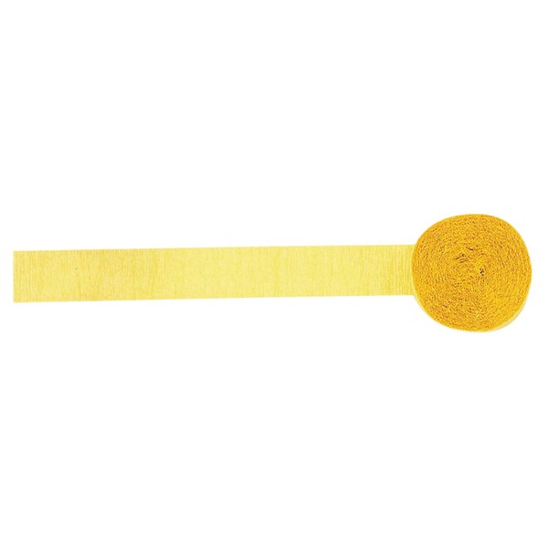 Amscan 18202.09 Party Crepe Streamer, Yellow Sunshine, 81 ft, 1ct