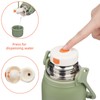 Insulated Water Bottle with Handle and Strap,Vacuum Travel Tumbler with
