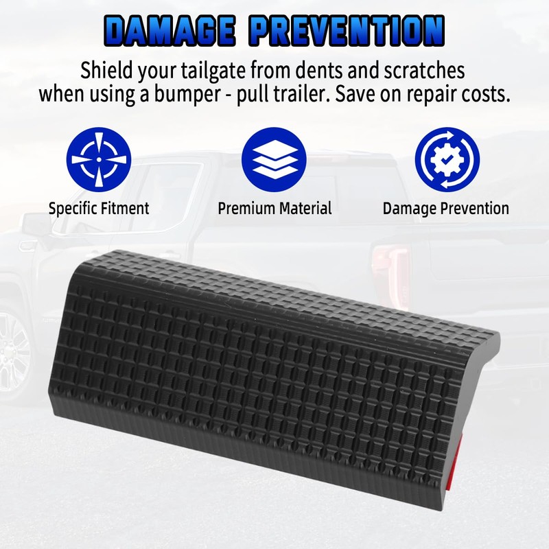 Tailgate Protector Kit for GMC Chevy Trucks-Anti-Slip Pattern