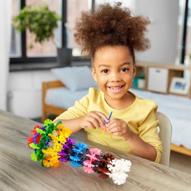 PicassoTiles Building Chips Interlocking Disc Construction Blocks in Red Color STEM Learning Early Education Toy Engineering Playset Child Brain Development for Toddlers Girls Boys Kids Age 3+ PTF108